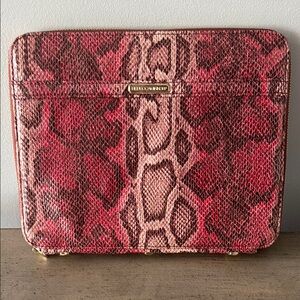 Rebecca Minkoff Pink Snake Print Tablet Case